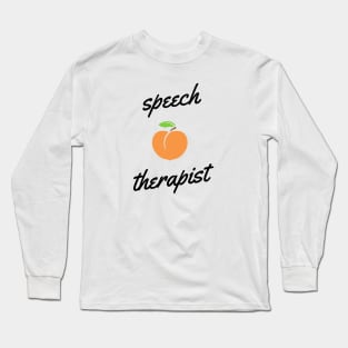 Speech Therapist Cute Funny Design Long Sleeve T-Shirt